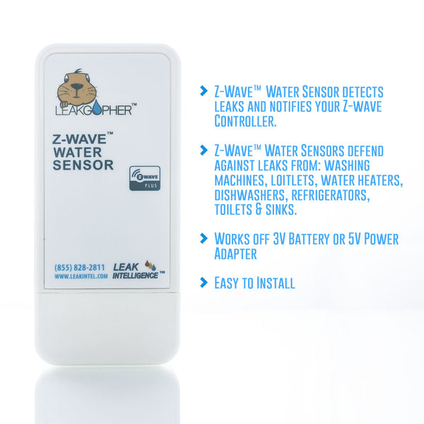 Leak Intel Leak Gopher Z-Wave Plus Water Sensor