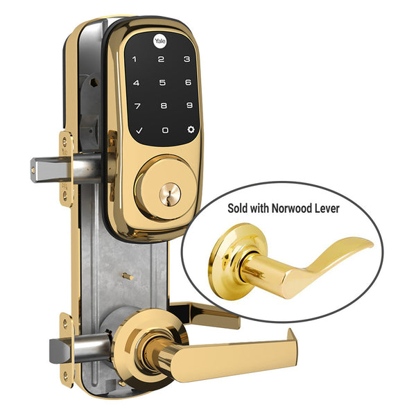 Yale Z-Wave Plus Assure Interconnected Lockset with Touchscreen Deadbolt, Norwood Lever, Right-Handed